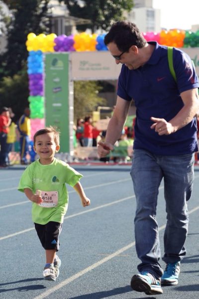Matheus de 3 anos e seu pai, Marco Antônio.
